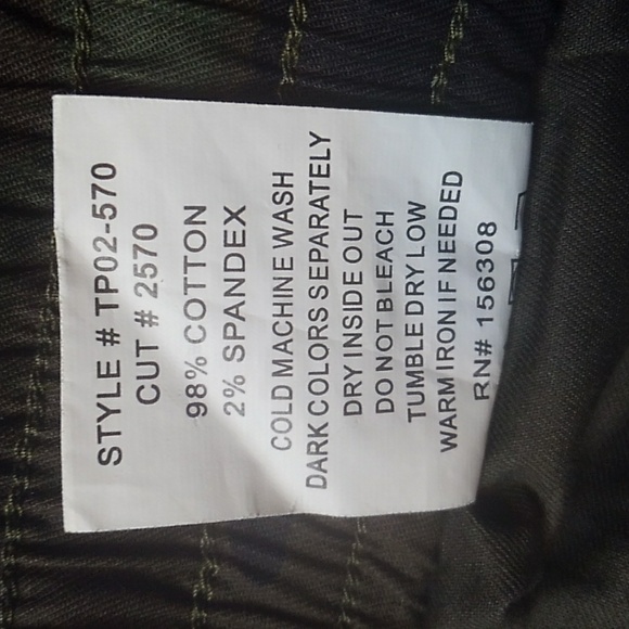 L.T.J. Letters to Juliet Green Camo High Waist Drawstring Cargo Joggers NWT - Picture 4 of 6